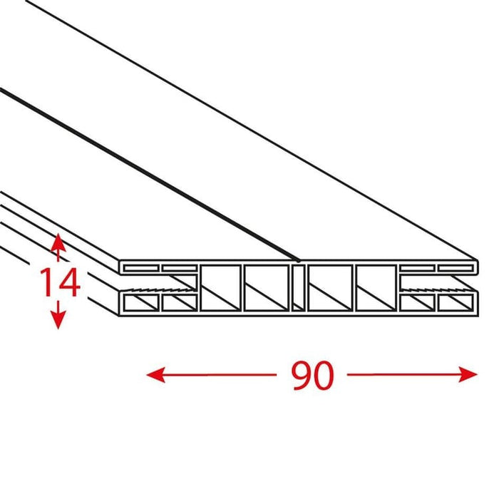 Wit deurkozijn van kunststof – onderhoudsvrije en wasbare PVC modulekit
