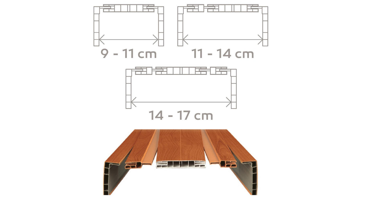 Kunststof deurkozijn wit PVC – ruimtebesparende oplossing met accessoireset