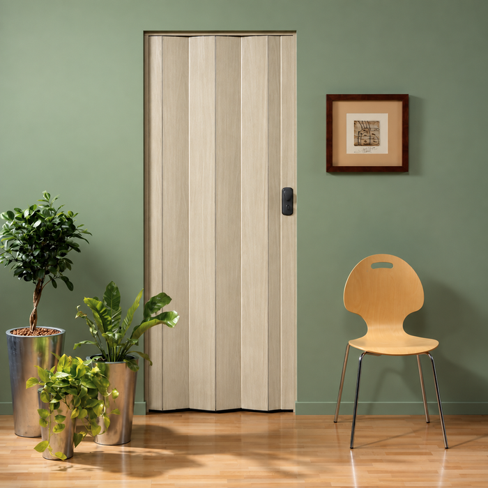 Grosfillex Spacy vouwdeur zonder glas in kleur beige BxH 84x205 cm