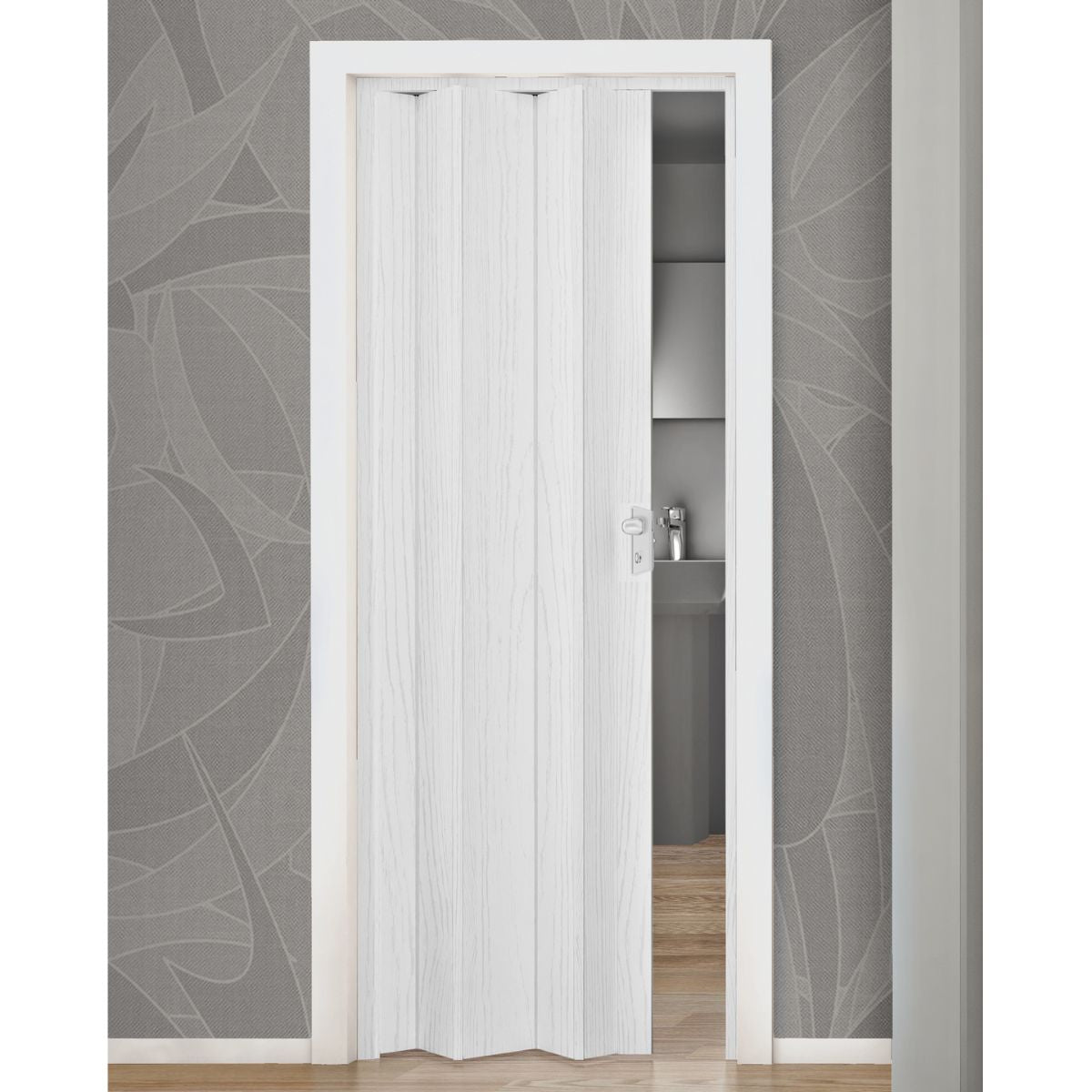 Fortesrl Maya vouwdeur zonder glas in kleur wit essen BxH 83x214 cm