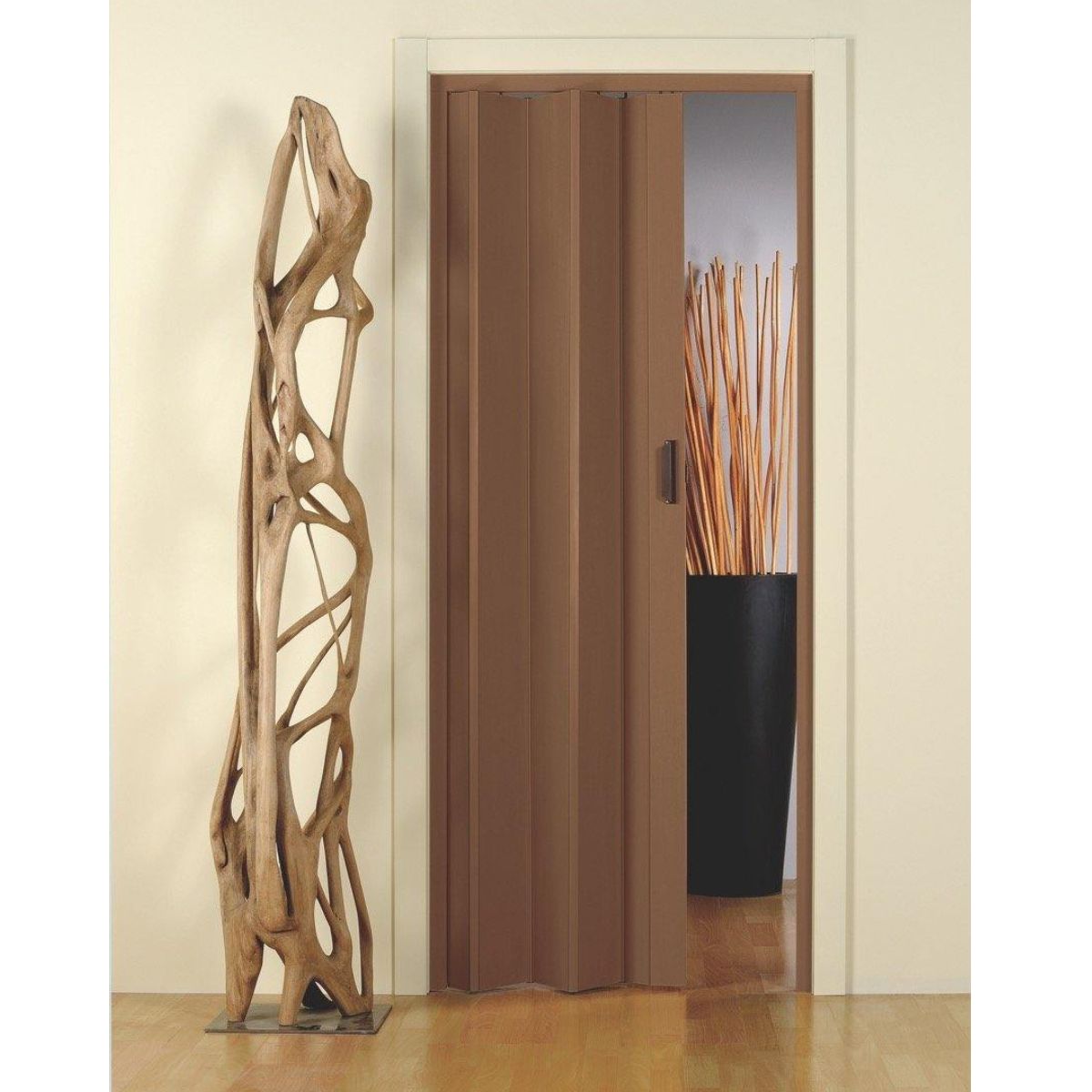 Fortesrl Monica vouwdeur zonder glas in kleur bruin BxH 83x214 cm
