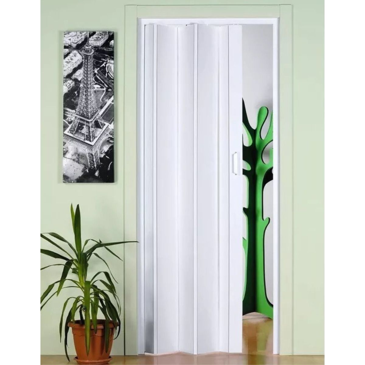 Fortesrl Monica vouwdeur zonder glas in kleur wit BxH 83x214 cm
