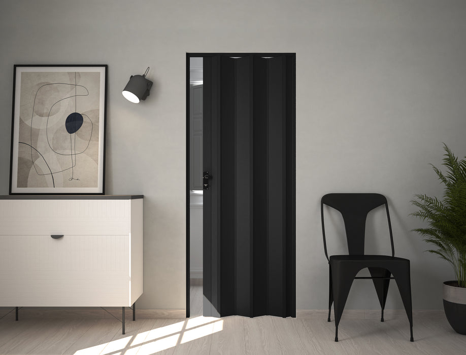 Balci Nora vouwdeur zonder glas in kleur zwart BxH 87x214 cm