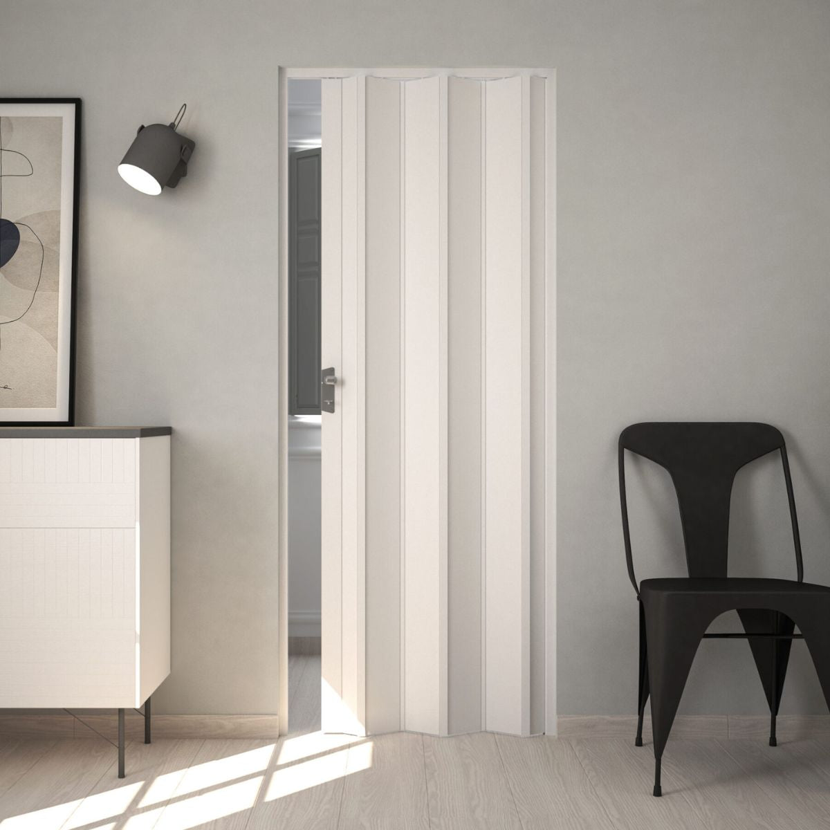 Fortesrl Luciana vouwdeur zonder glas in kleur wit BxH 88.5x214 cm