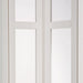 Marley glazen vouwdeur Luxe President New Edition in kleur wit met slot uitbreidbaar tot 200 cm - Vouwdeurspecialist.nl