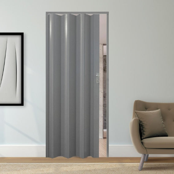 Fortesrl Luciana vouwdeur zonder glas in 9 kleuren met slot BxH 88.5x214 cm uitbreidbaar max. tot 120 cm